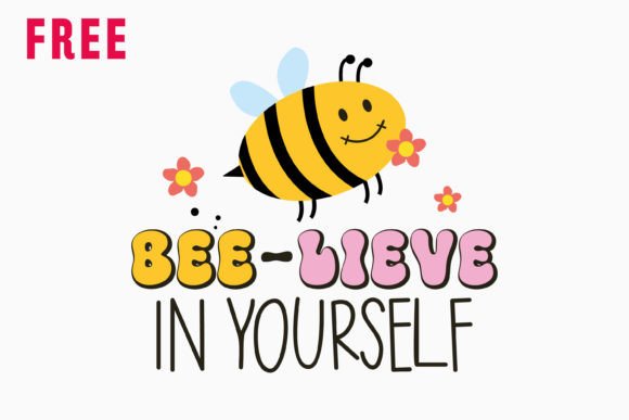 Believe in Yourself Retro Bee Quotes SVG Review