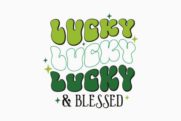 Lucky and Blessed Retro St. Patricks Day