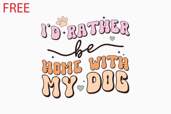 Retro Dog Quote SVG for Embroidery Projects