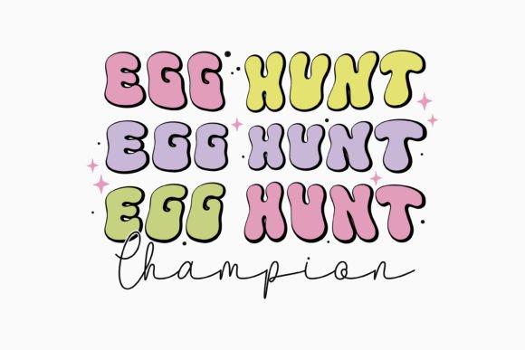 Retro Easter SVG Egg Hunt Champion