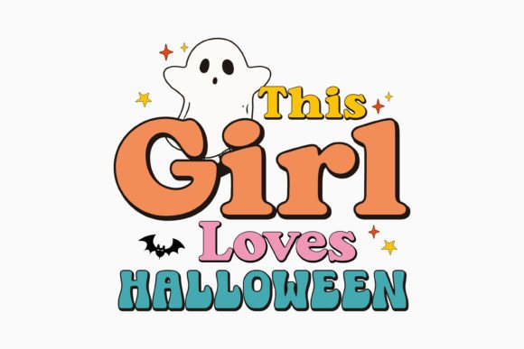 This Girl Loves Halloween Svg Retro